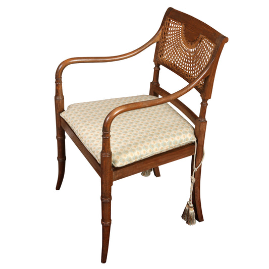 Cane Chair with Cushion