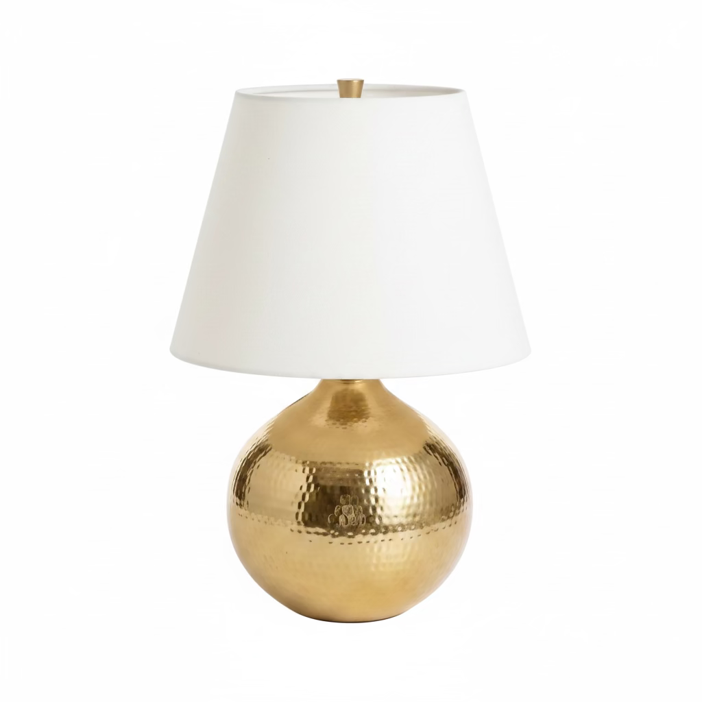 Round Golden Accent Lamp
