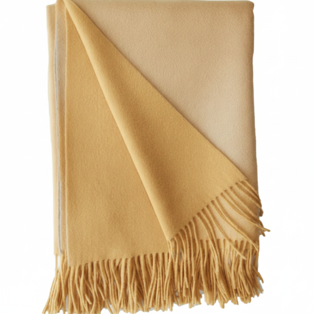 Merino/Cashmere Double Face Throw