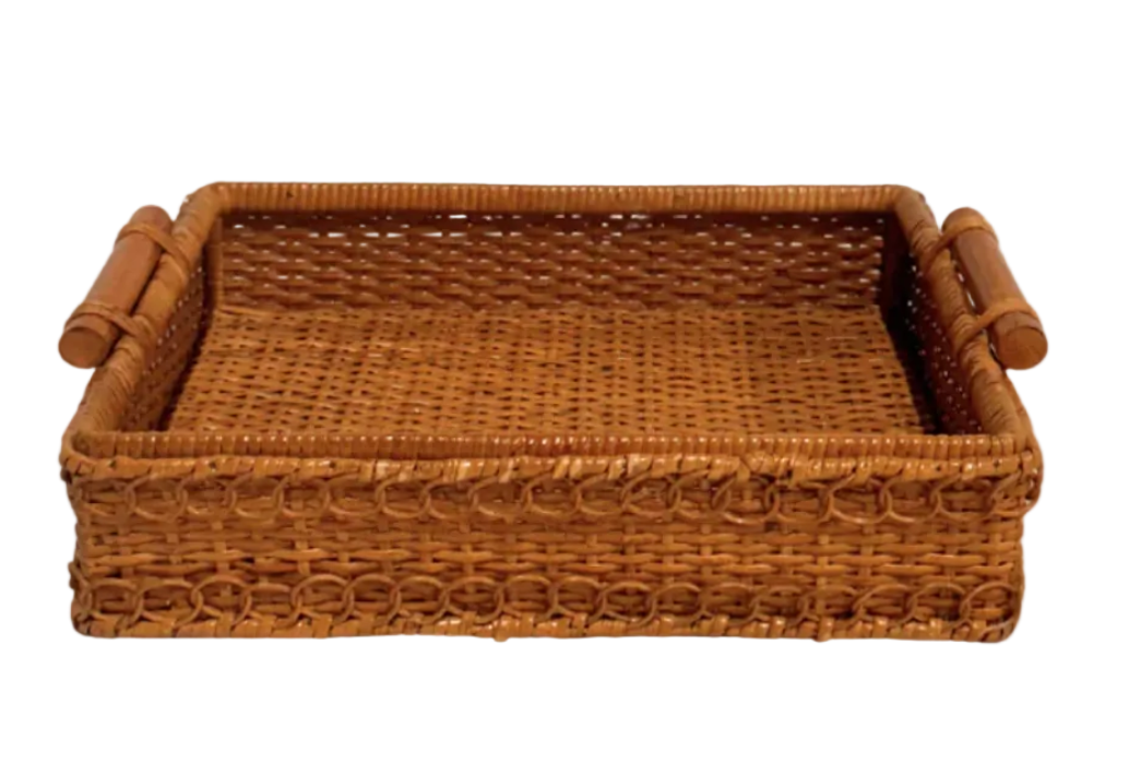 Large Wicker Tray