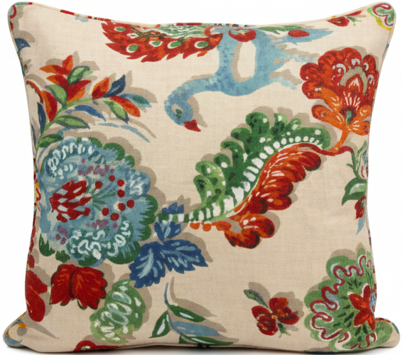 Peacock Picnic Pillow