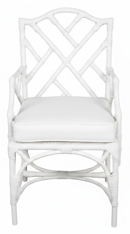 Vintage Bamboo Side Chair with Cane Seat