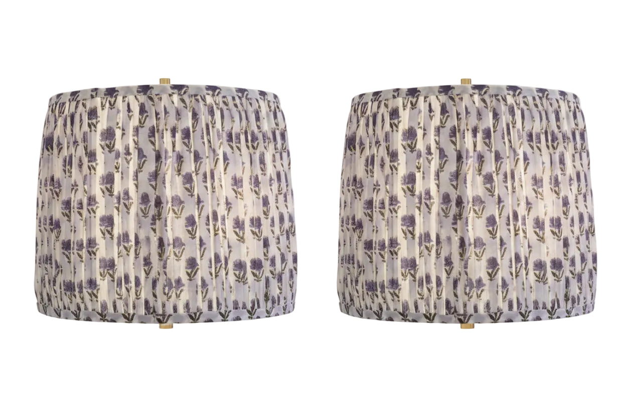 Pair of Floral Lamp Shades
