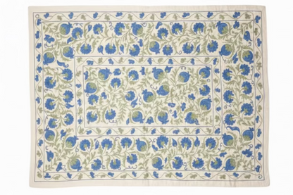 Vintage Uzebeki Embroidered Bed Cover