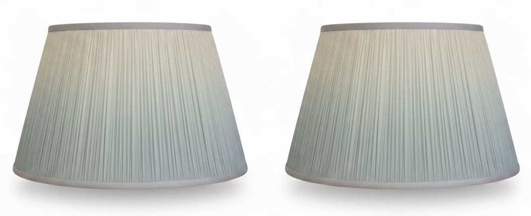 Pair of Blue Ombré Lamp Shades