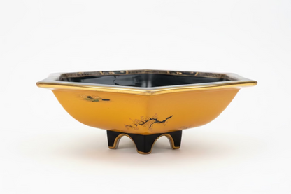 Octagonal Chinoserie Lacquer Bowl