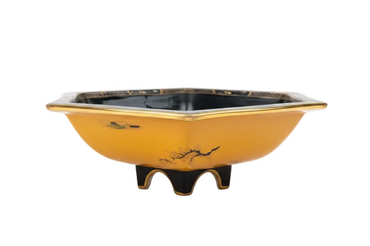Octagonal Chinoserie Lacquer Bowl