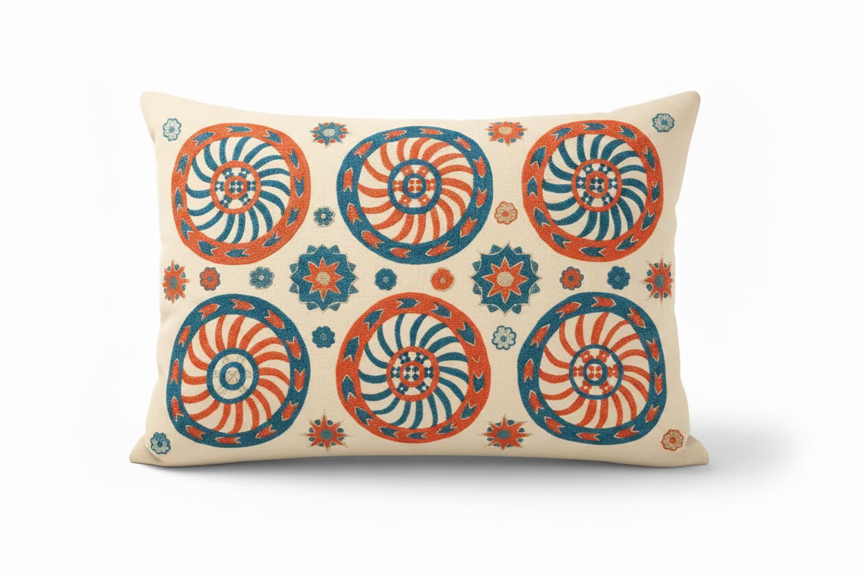 Silk Embroidered Pillow Covers