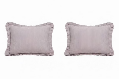 Pair of Lavender Stripe Pillows
