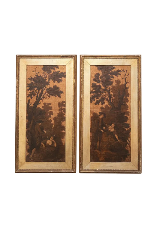 Pair of 18th Century Wallpaper Panels