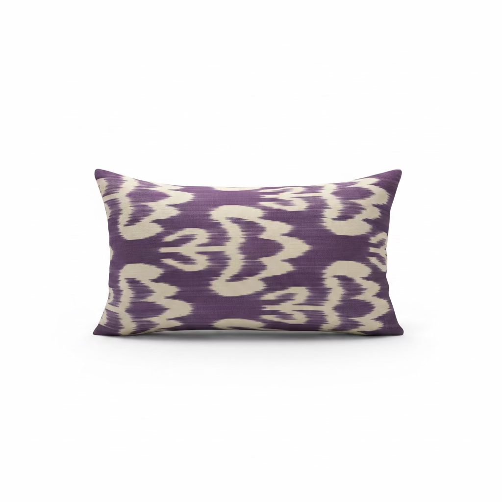 Purple Ikat Pillow