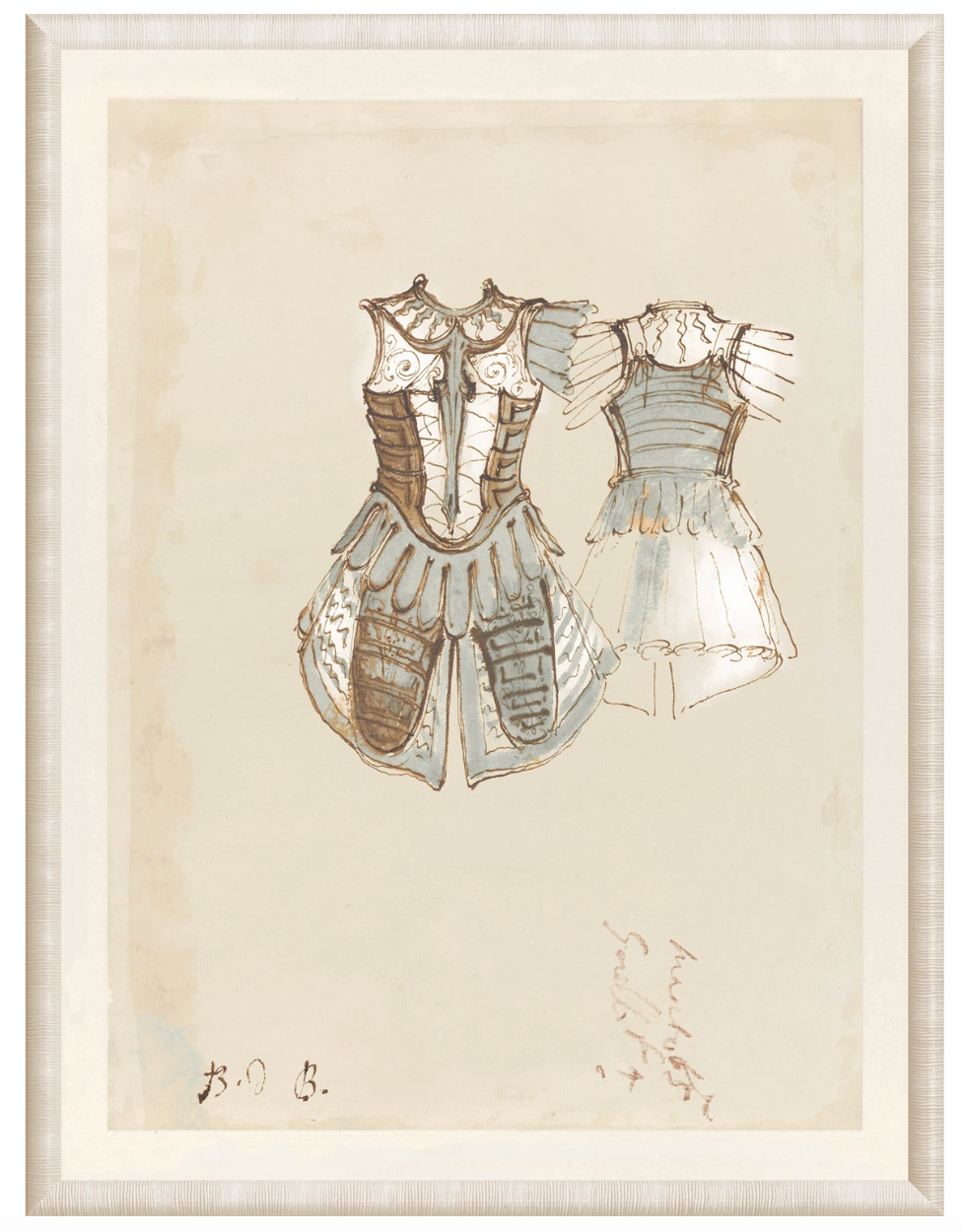 Soldier's Costume Etching