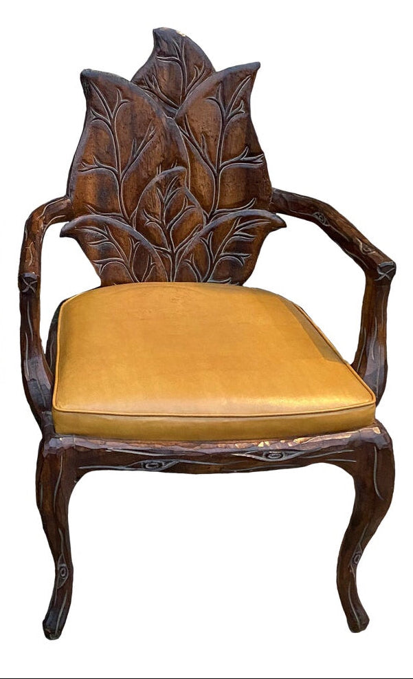Carved Leaf Chair