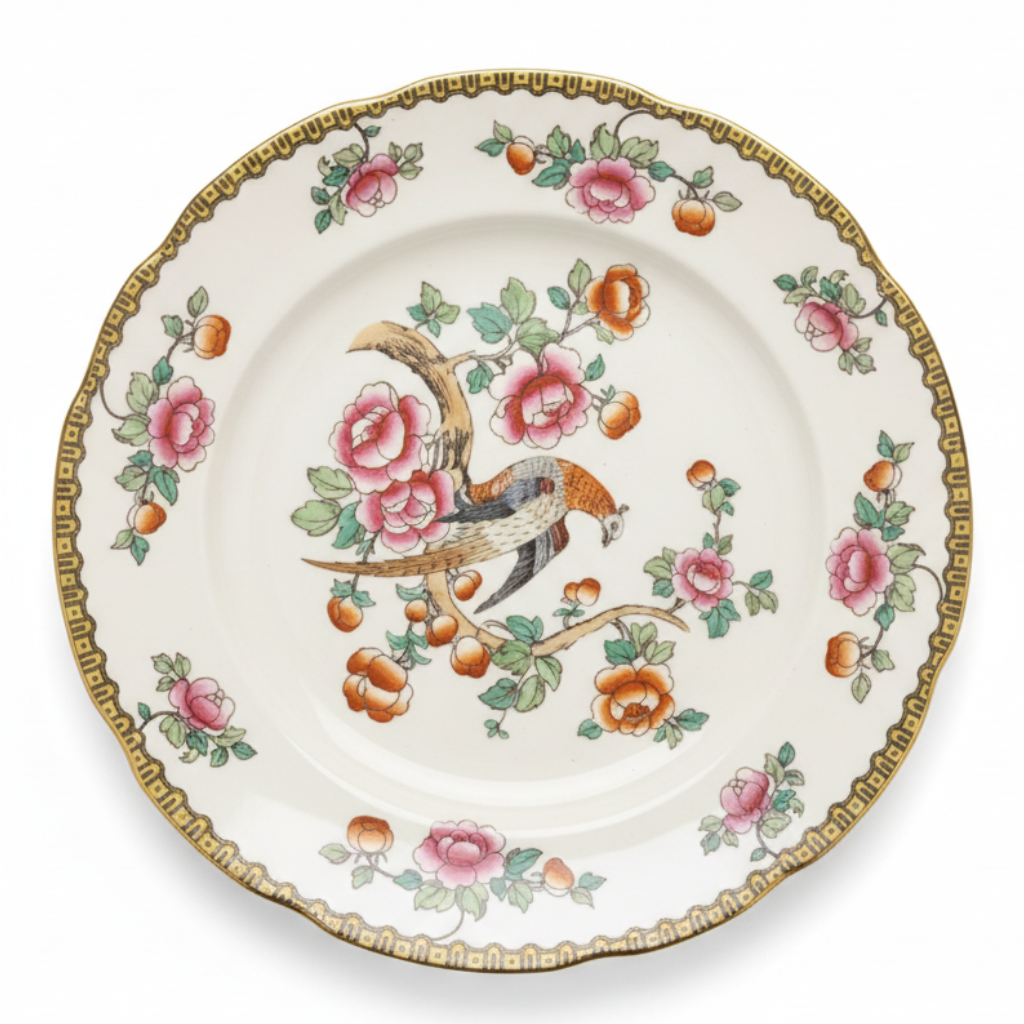 Whieldon Ware Pheasant Set of 4 dishes