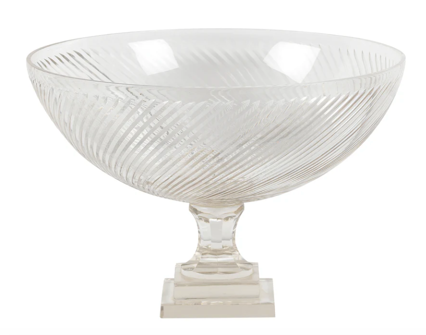 Glass Diagonal Cut Bowl