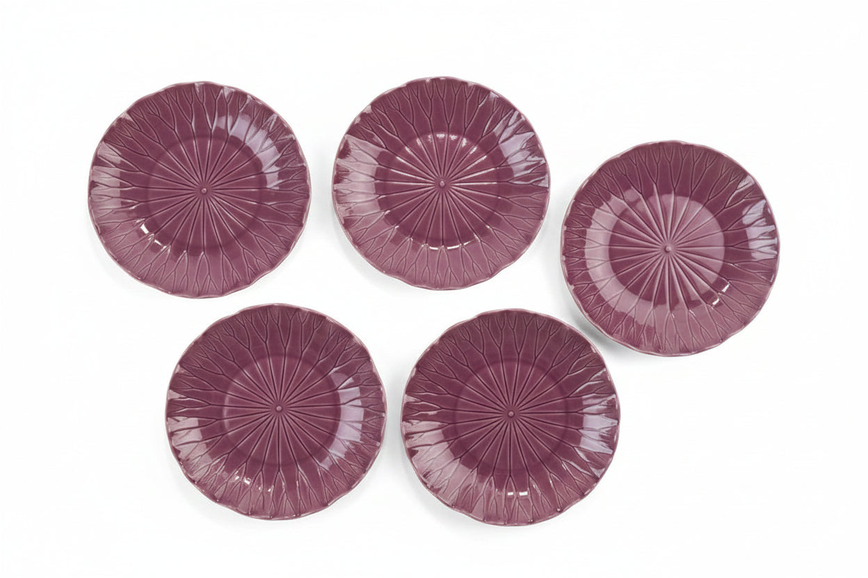 Purple poppy plates