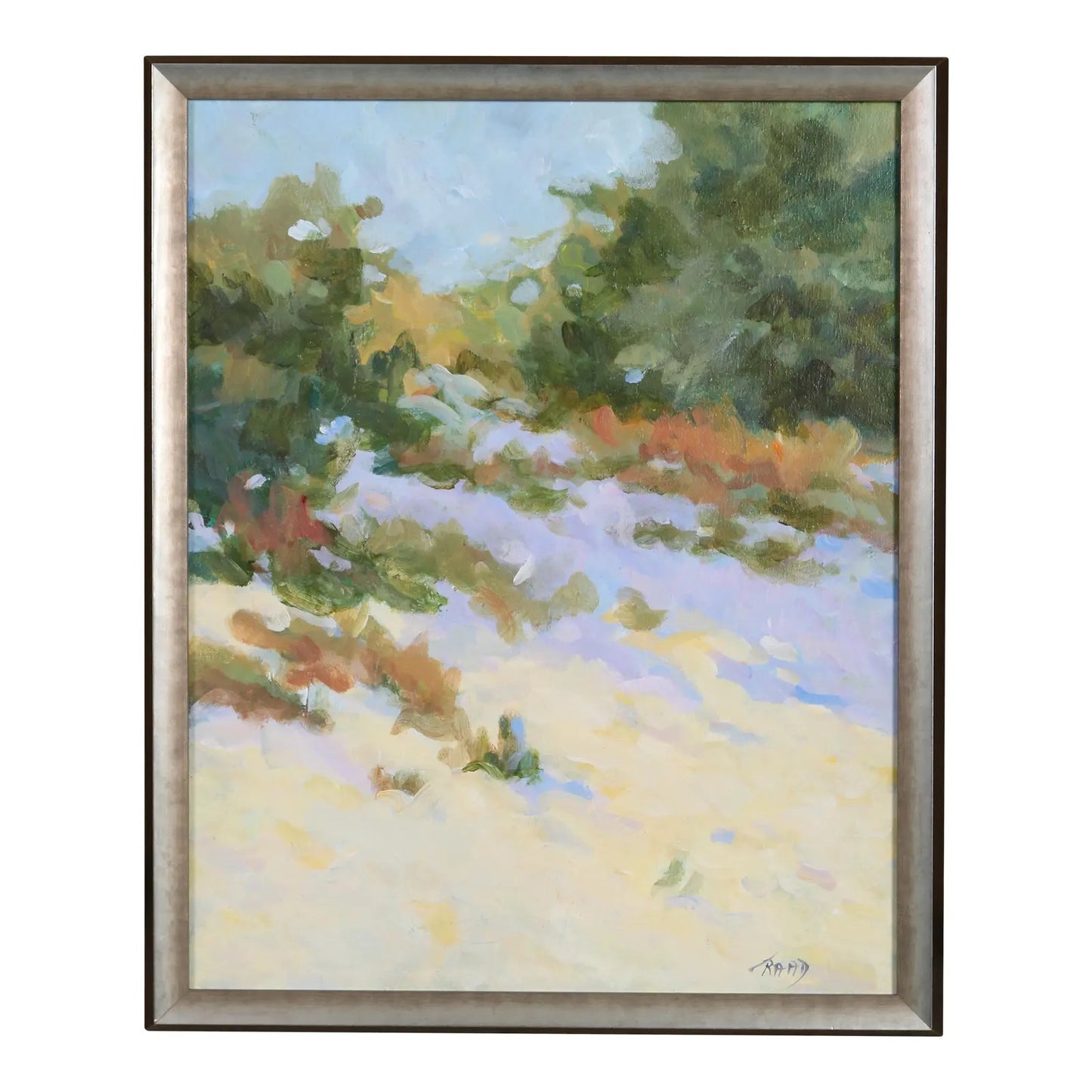 "South African Dunes" Framed Original Acrylic Painting 16x20in