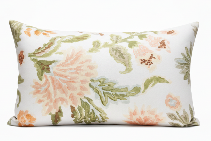 Floral Fabric Lumbar